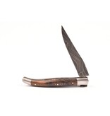 Laguiole en Aubrac Belle Pièce 2025 - 12cm loupe de noyer - damast feuilleté