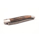 Laguiole en Aubrac Belle Pièce 2025 - 12cm loupe de noyer - damast feuilleté