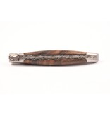 Laguiole en Aubrac Belle Pièce 2025 - 12cm loupe de noyer - damast feuilleté