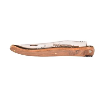 Laguiole en Aubrac zoldervondst 12cm pistachier - messing plaatjes - plein manche