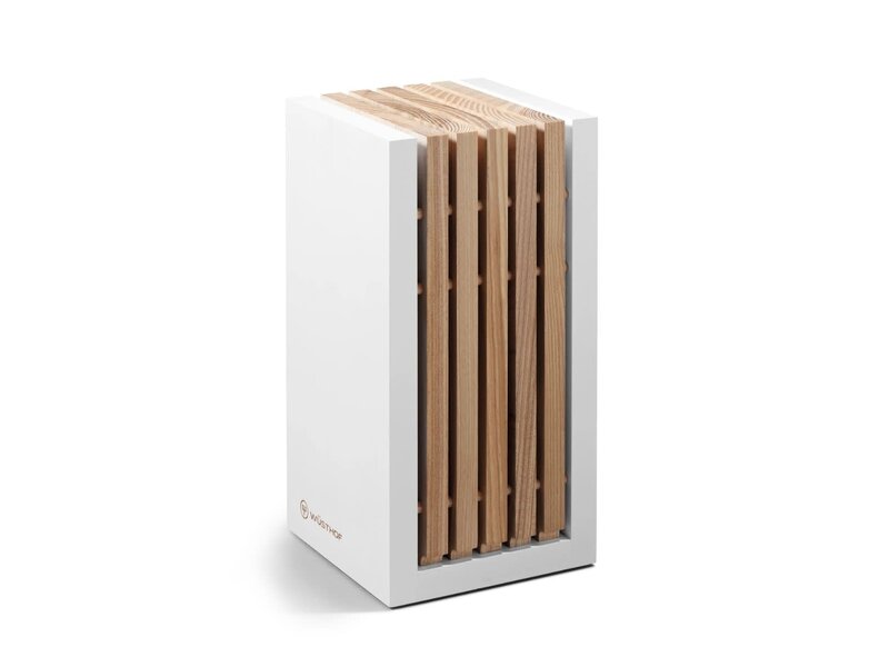 Wusthof Classic White messenblok in wit/essenhout