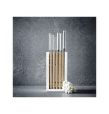 Wusthof Classic White messenblok in wit/essenhout