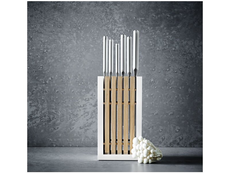 Wusthof Classic White messenblok in wit/essenhout