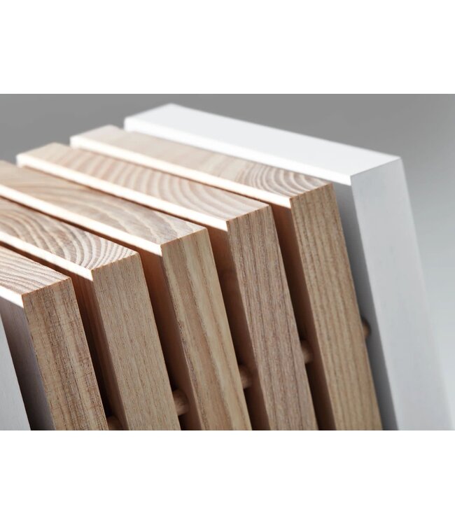 Wusthof Classic White messenblok in wit/essenhout