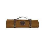 Crafted messentas - leder sand - voor 5 messen
