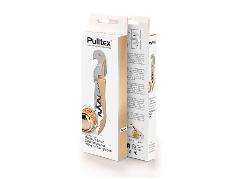 Pulltex Pulltap's kurkentrekker - voor wijn en champagne - champagne gold