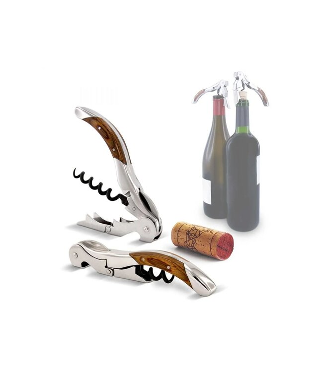 Pulltex Pulltap's Classic Toledo kurkentrekker - rosewood - lederen hoes