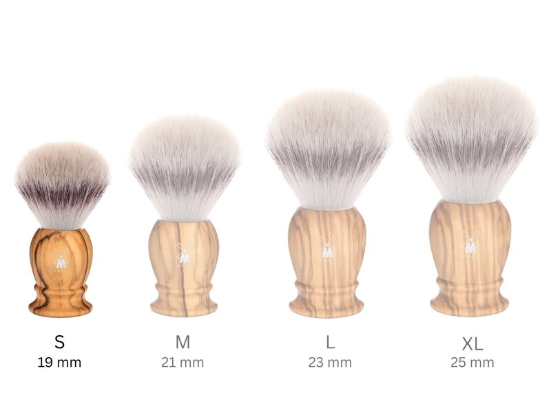 Muhle silvertip fibre scheerkwast - olijfhout - 19 mm - S