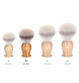 Muhle silvertip fibre scheerkwast - olijfhout - 21 mm - M