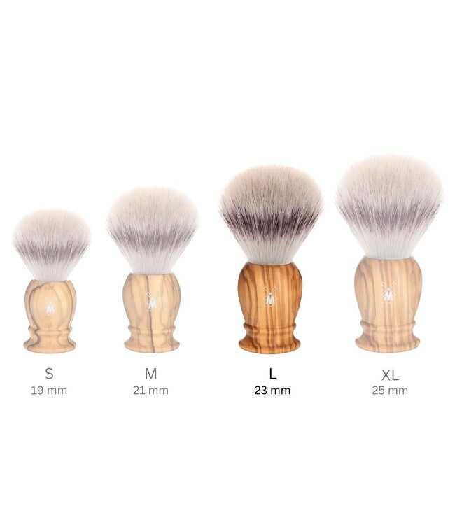 Muhle silvertip fibre scheerkwast - olijfhout - 23 mm - L