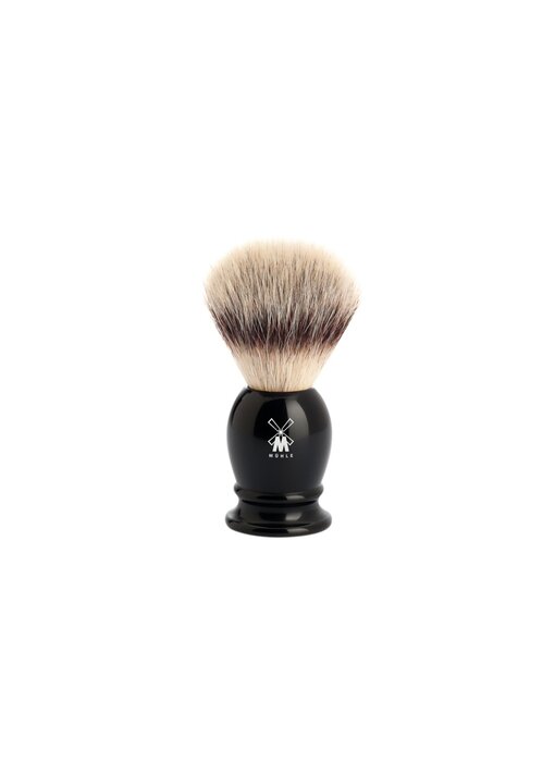 Muhle silvertip fibre scheerkwast - zwart - 19 mm - S