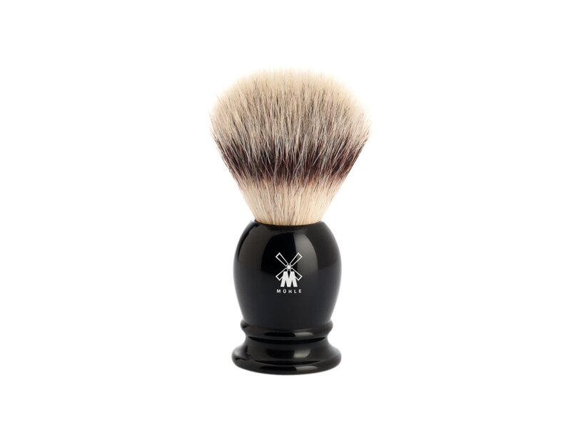 Muhle silvertip fibre scheerkwast - zwart - 19 mm - S