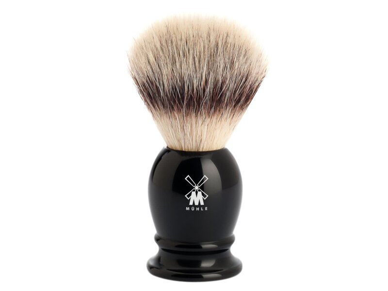 Muhle silvertip fibre scheerkwast - zwart - 25 mm - XL