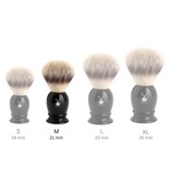 Muhle silvertip fibre scheerkwast - zwart - 21 mm - M Muhle silvertip fibre scheerkwast - zwart - 21 mm - M
