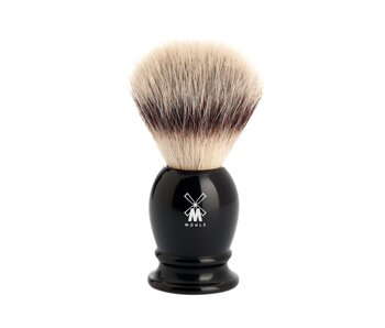 Muhle silvertip fibre scheerkwast - zwart - 23 mm - L