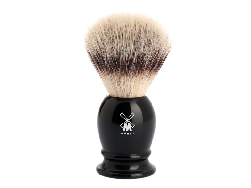 Muhle silvertip fibre scheerkwast - zwart - 23 mm - L