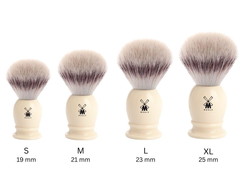 Muhle silvertip fibre scheerkwast - wit - 23 mm - L
