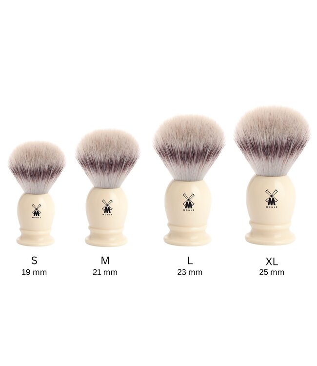 Muhle silvertip fibre scheerkwast - wit - 21 mm - M
