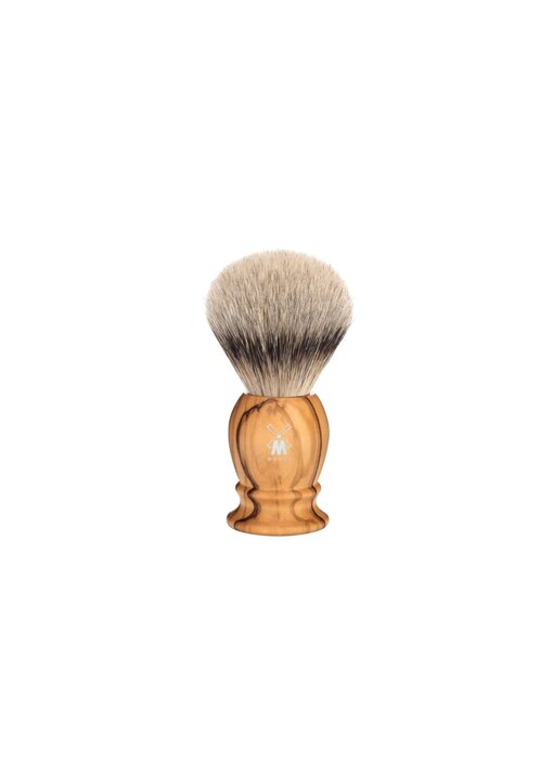 Muhle silvertip dassenhaar scheerkwast - olijfhout - 19 mm - S