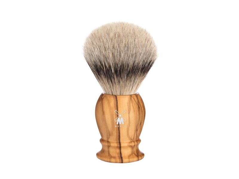 Muhle silvertip dassenhaar scheerkwast - olijfhout - 21 mm - M