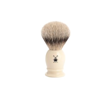 Muhle silvertip dassenhaar scheerkwast - wit - 19 mm - S