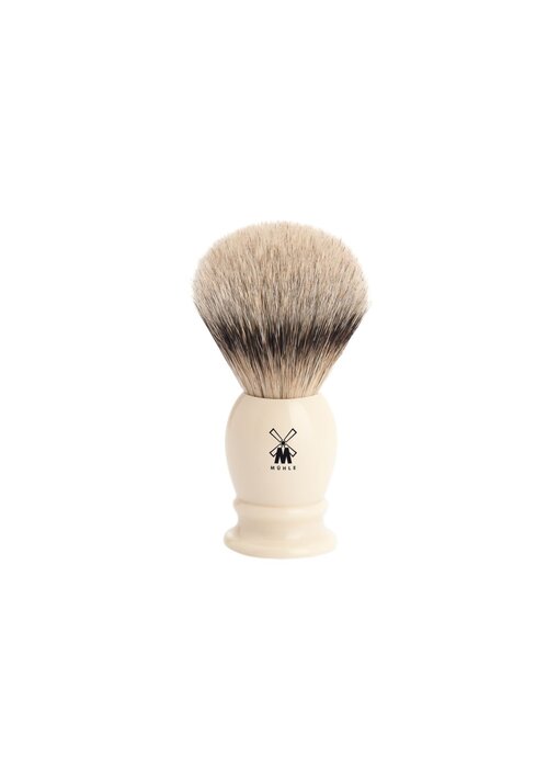 Muhle silvertip dassenhaar scheerkwast - wit - 21 mm - M