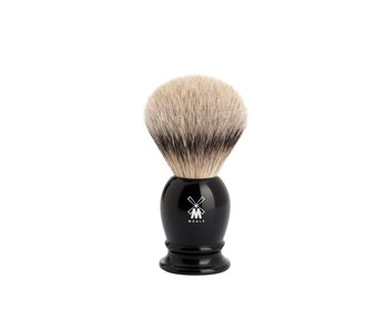 Muhle silvertip dassenhaar scheerkwast - zwart - 19 mm - S