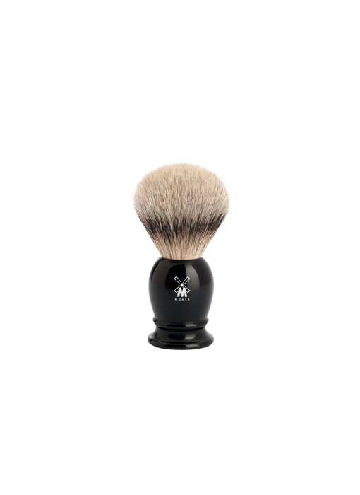 Muhle silvertip dassenhaar scheerkwast - zwart - 19 mm - S