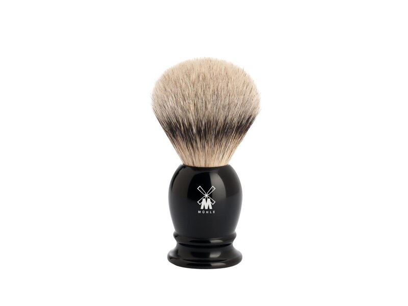 Muhle silvertip dassenhaar scheerkwast - zwart - 19 mm - S