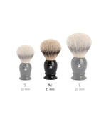 Muhle silvertip dassenhaar scheerkwast - zwart - 21 mm - M