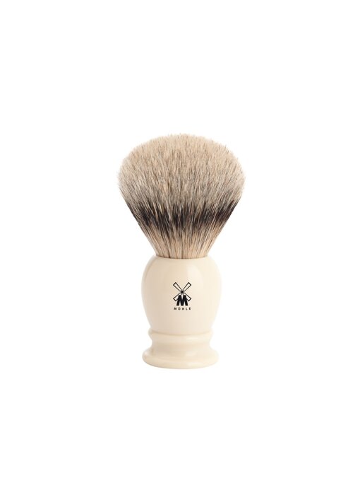 Muhle silvertip dassenhaar scheerkwast - wit - 23 mm - L