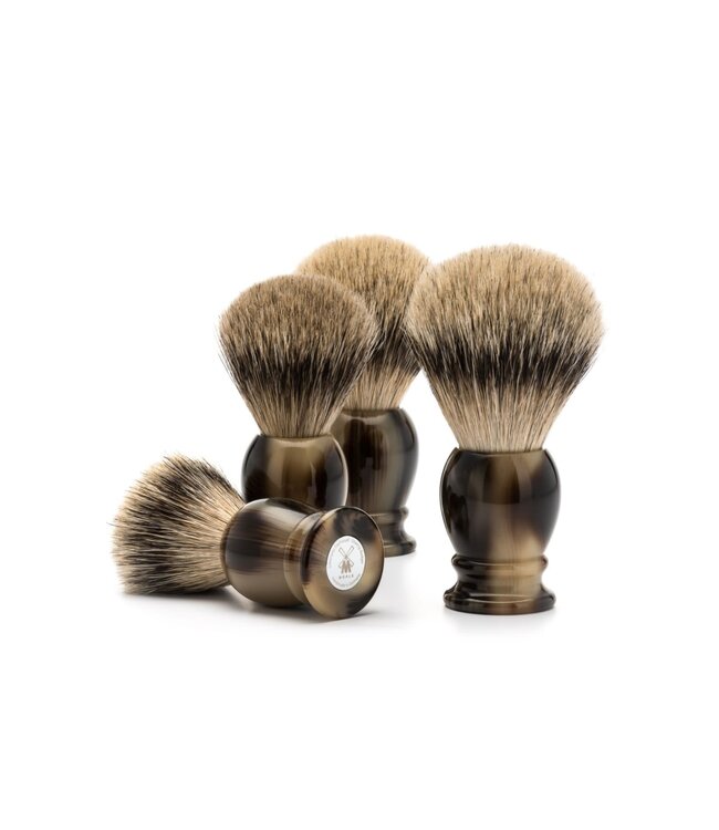 Muhle silvertip fibre scheerkwast - harshoorn - 21 mm - M