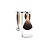 Muhle Vivo scheerset in harshoorn - safety razor - kwast black fibre