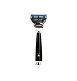 Muhle Rytmo scheerset in zwart edelhars - Gillette® Fusion5™ - kwast black fibre