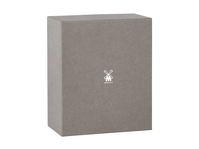 Muhle Rytmo scheerset in zwart edelhars - Gillette® Fusion5™ - kwast black fibre