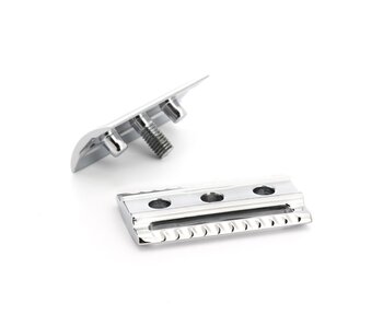 Muhle reserveonderdeel (gesloten kam en afdekplaatje) voor Muhle safety razor met gesloten kam
