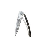 Deejo zakmes 37g - Cafe Racer - ebbenhout - titanium