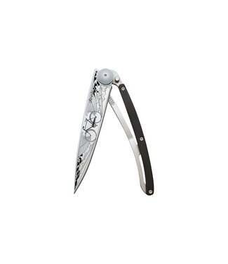 Deejo zakmes 37g - Bicycle - ebbenhout - titanium