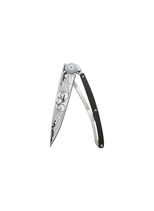 Deejo zakmes 37g - Bicycle - ebbenhout - titanium