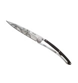 Deejo zakmes 37g - Cafe Racer - ebbenhout - titanium