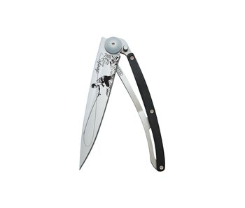 Deejo zakmes 37g - Fly Fishing - ebbenhout - titanium