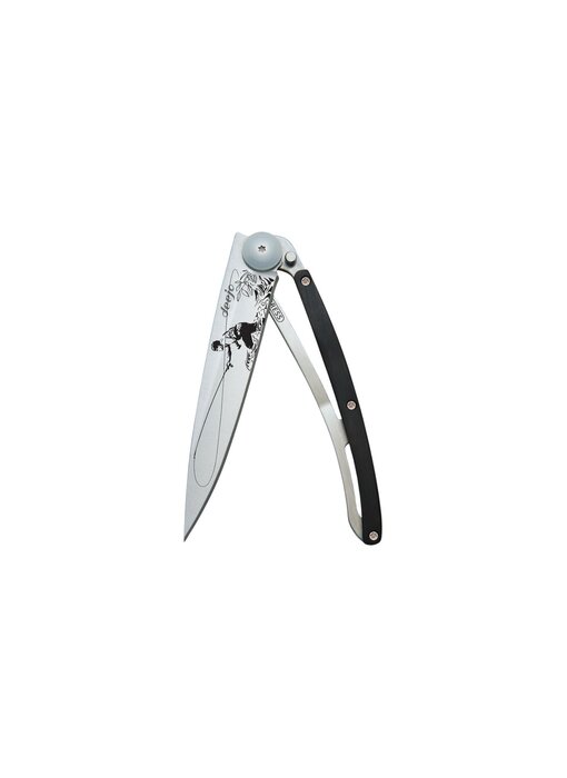 Deejo zakmes 37g - Fly Fishing - ebbenhout - titanium