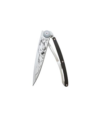 Deejo zakmes 37g - Bull - ebbenhout - titanium