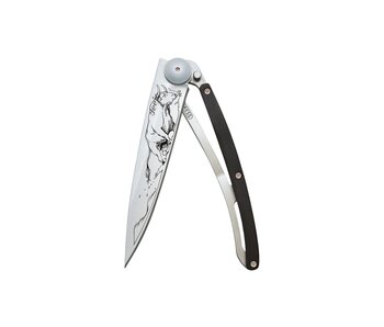 Deejo zakmes 37g - Bull - ebbenhout - titanium