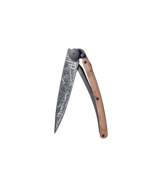 Deejo zakmes  37g - Mountain - jeneverbeshout - matzwart titanium