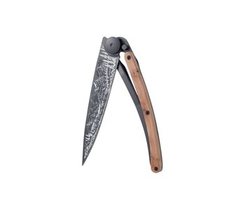 Deejo zakmes  37g - Mountain - jeneverbeshout - matzwart titanium