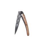 Deejo zakmes 37g - Art Déco - jeneverbeshout - matzwart titanium