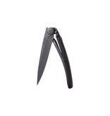 Deejo zakmes 37g - ebbenhout - matzwart titanium