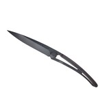 Deejo zakmes 37g - ebbenhout - matzwart titanium