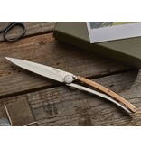 Deejo zakmes 37g - olijfhout - titanium